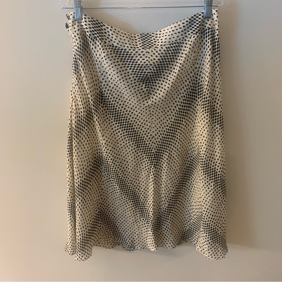 Jones New York 100% Silk Polka Dot A Line Skirt - Picture 4 of 9